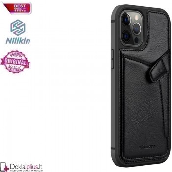 Nillkin Aoge odinis su kišenėle dėklas - juodas (Apple Iphone 12 Pro Max) Nillkin Aoge odinis su kišenėle dėklas - juodas (Apple Iphone 12 Pro Max)